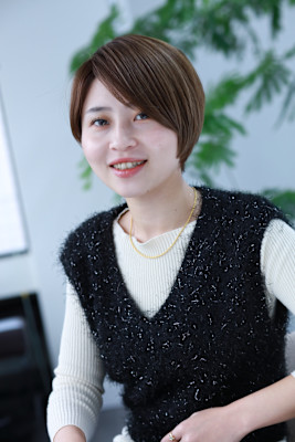 30代40代50代大人ひし形ショートボブ