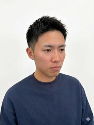 ツーブロックショートカルマヘアスリックバックジェットフェード