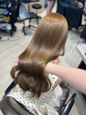 Mako ハニーベージュ ブリーチなしダブルカラー 銀座