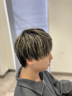 メンズマッシュハイライト