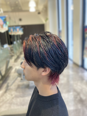 黒赤デザインカラーツートン