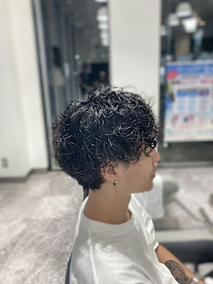 メンズランダムパーマ
