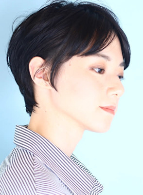 ショート・ボブ/丸顔/前髪あり/絶壁解消/50代/40代/