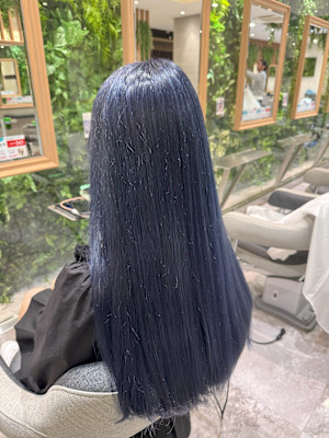 ロングブルーブラックネイビー