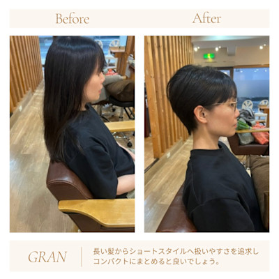 お客様髪質改善データ　2076　ショートスタイル