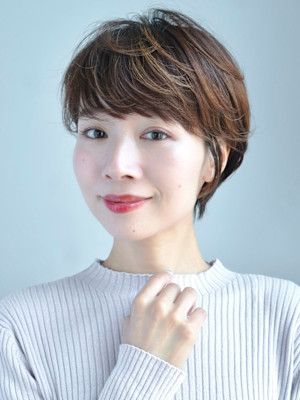 前下がりショート・ボブ/絶壁解消/前髪あり/40代/30代