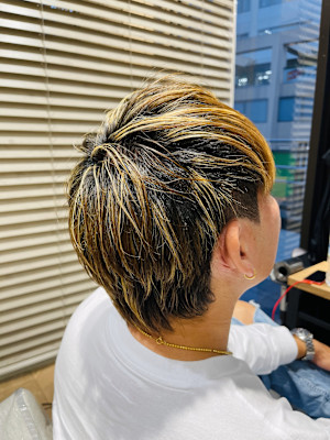 ハイライトメンズショートレイヤー