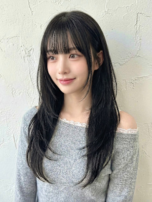 レイヤーカット.髪質改善カラー　二子玉川