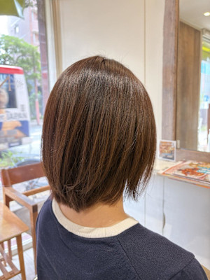 美シルエットひし形ボブ
