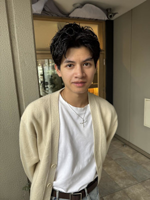 大人ショート×ラフパーマ