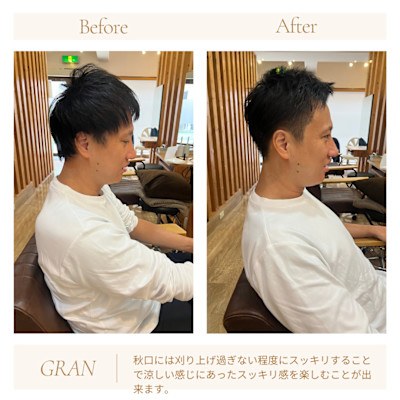 お客様髪質改善データ　2078　メンズビジネスカット 
