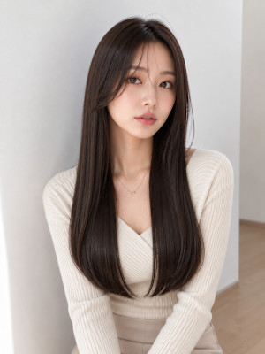艶髪ロング×顔まわりレイヤー髪質改善
