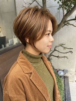 垢抜け、大人ショート