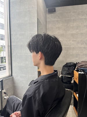 メンズ黒髪ナチュラルマッシュ/高田馬場/新宿