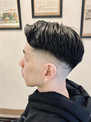 【40代 男性】七三スキンフェード