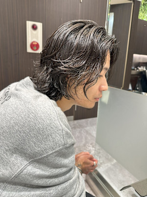メンズミディアムパーマ