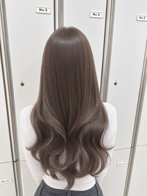 【伊勢原】イルミナカラー+髪質改善で叶える透明感オリーブ