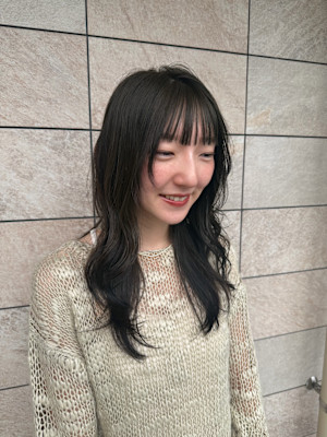 ブリーチなしwカラー×ハッシュカット