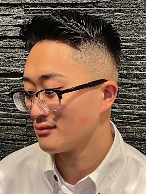 大宮メンズハイフェードサイドパートビジネスヘア