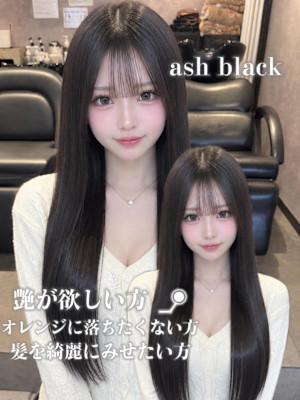《鈴木茉奈》アッシュグレージュ/ブルーブラック/大宮