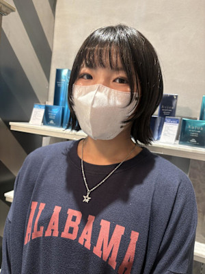 レイヤーボブ×顔まわりレイヤー