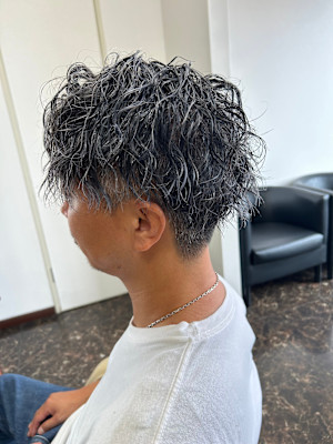 白髪ぼかしサーフカール