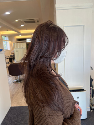 ロングレイヤー/レイヤー/ハッシュカット/大人かわいい