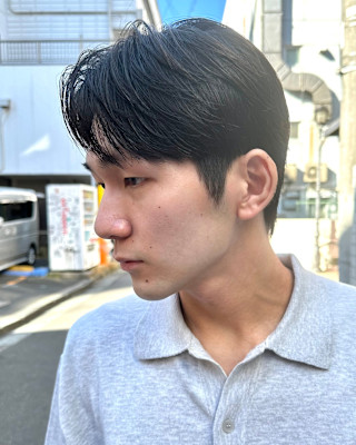 【東京/銀座】メンズ縮毛矯正/曲がる縮毛矯正/センターパート