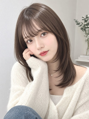 秋イメチェン/結べるミディアムレイヤー池袋20代30代40代
