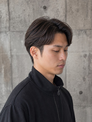 ニュアンスパーマ　刈り上げセンターパート[浅草]