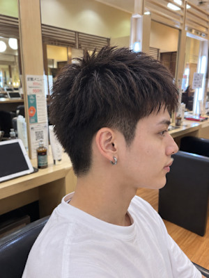 爽やか束感メンズショート