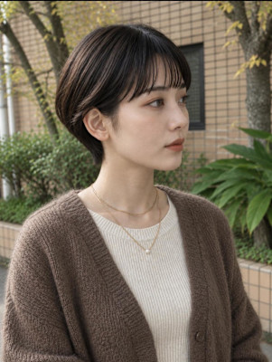 大人ショートスタイル。