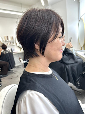 秋仕様ブラウン×ショートボブ！