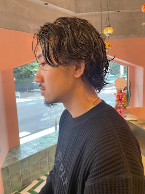ゆるっと大人ミディアムパーマ