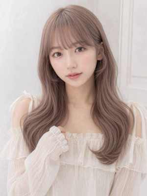透明感カラーくびれヘアハイレイヤー韓国風パーマワンホンヘア◎