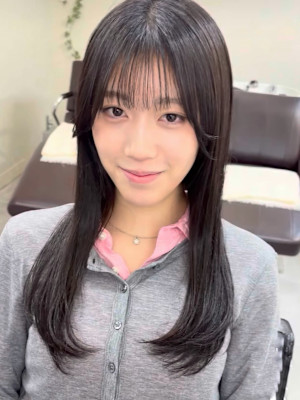 縮毛矯正で艶髪に