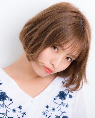 山村/ナチュラルボブゆるふわショート/大人ショートボブパーマ