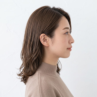 髪質改善・白髪染め対応/大人レイヤーミディアム