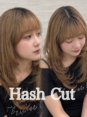 《丹伊田彩音》ハッシュカット／カット／ハイレイヤー