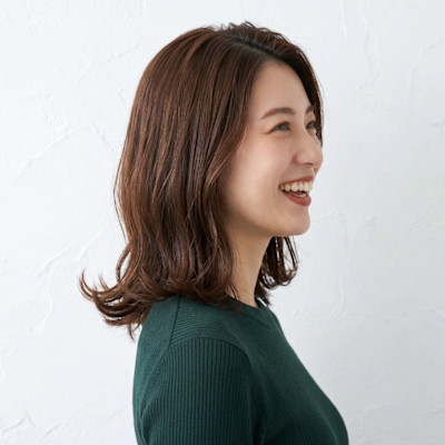 髪質改善・白髪染め対応/大人艶くびれレイヤーミディ
