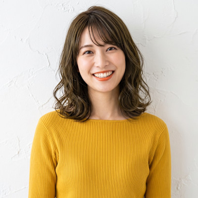 髪質改善・白髪染め対応/大人艶ウェーブミディ