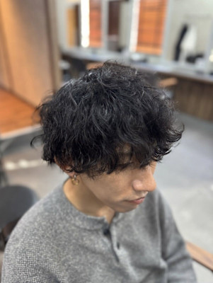 波巻きパーマ