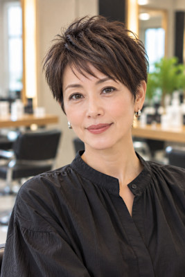 大人ショート×似合わせカットで小顔見え美シルエット