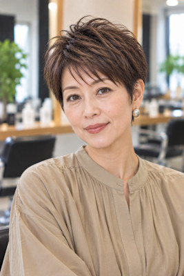 白髪染め×似合わせショート大人の艶髪スタイル30代40代50