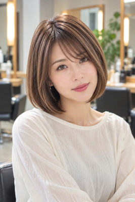 髪質改善×部分縮毛矯正で艶やかボブ