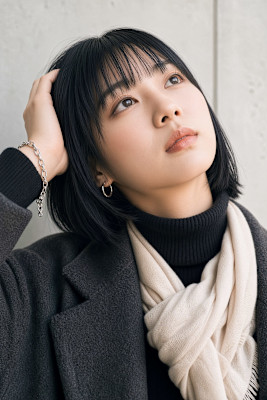 乾かすだけでまとまる束感シースルーのぷつっとボブ