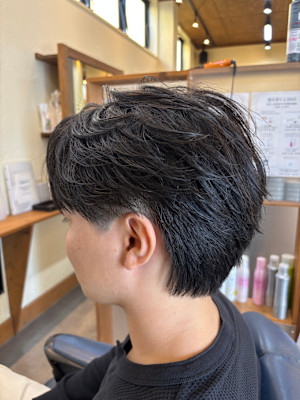 毛流れセンターパート