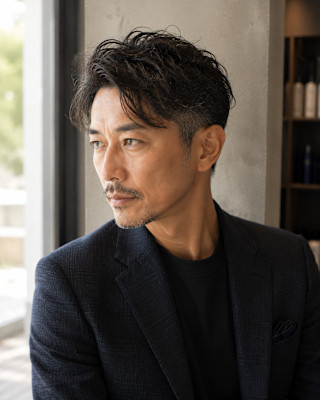 大人の魅力を引き出す無造作パーマ