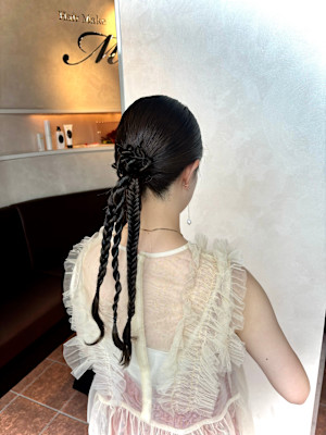 お呼ばれヘアセット