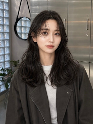 韓国風ロングレイヤー